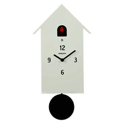 Diamantini & Domeniconi Meridiana Cuckoo Clock, H30 x W14.5 x D10cm White
